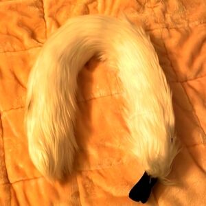 COSTUME White Faux Fur Cat Animal Tail To Be Worn on Belt 🐾🤍